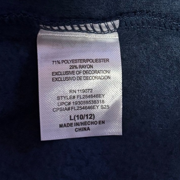 BLUEY Kids Character Soft Crewneck Sweatshirt Blue with Embroidery & Appliqué - Picture 9 of 10